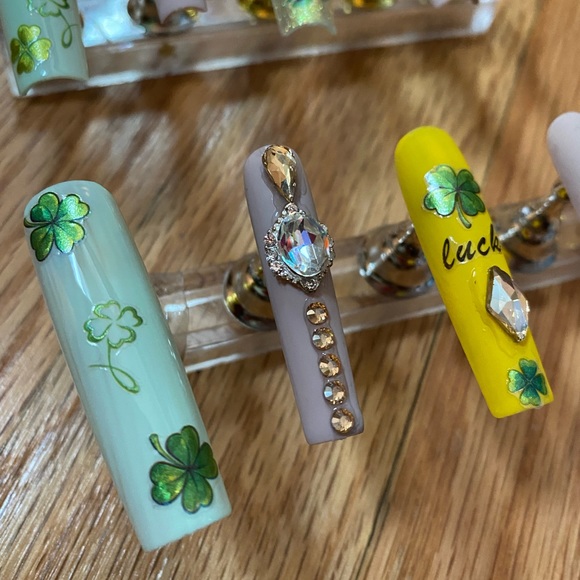 Shamrock ☘️Spring Time Xl Nails - Picture 4 of 9